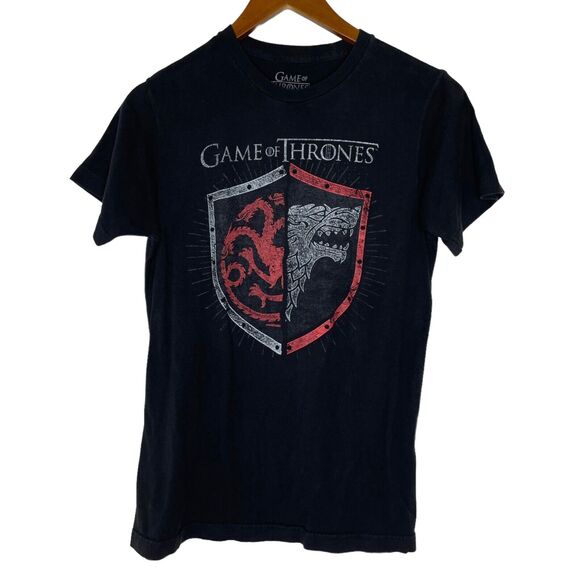 Game Of Thrones Black Short Sleeve Shirt Size Small Men’s - Picture 1 of 8